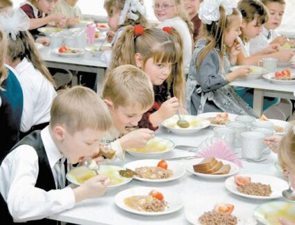 Школьные обеды в обычной школе в Северной Осетии